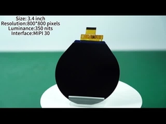 3.4 inç Yuvarlak Ekran 480x480 Piksel Çözünürlüğü MIPI Arayüzü ile Ekran