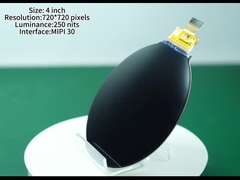 4.0 inç Yuvarlak LCD Ekran Modülü 720 * 720 piksel Yüksek çözünürlüklü LCD arka ışıklı TFT Ekranı