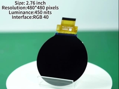 480*480 Yüksek çözünürlüklü TFT Ekran Özel 2.76 Inç RGB TFT Ekranı